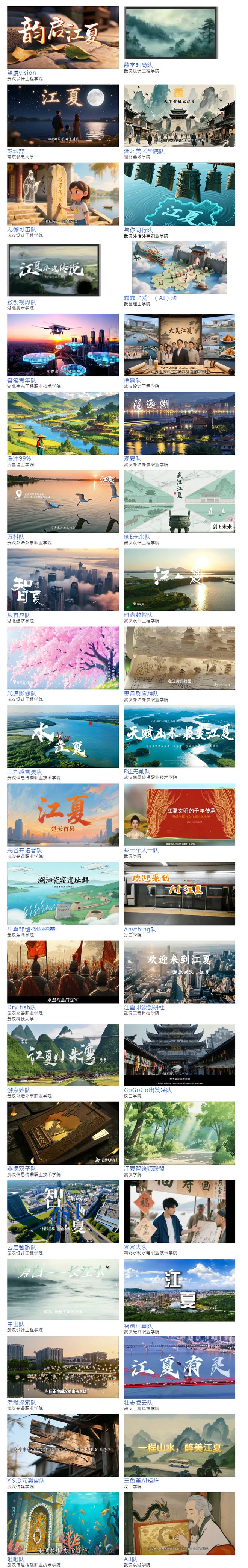 40件作品入围“AI江夏”创意大赛！