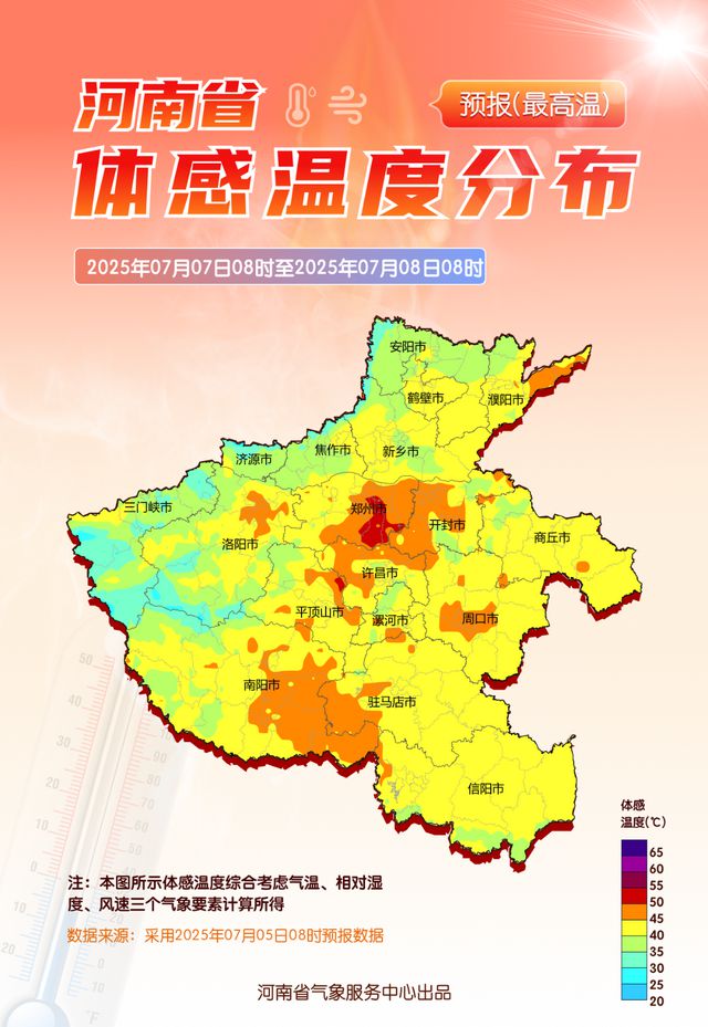 体感温度超50℃，路面温度超68℃！河南高温持续，阵雨雷阵雨频繁，警惕强对流